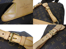 Load image into Gallery viewer, 極美品 LouisVuitton ルイヴィトン モンスリGM バックパック リュックサック モノグラム PVCコーティングキャンバス ヌメ革 中古 4c067152