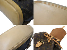 Load image into Gallery viewer, 極美品 LouisVuitton ルイヴィトン モンスリGM バックパック リュックサック モノグラム PVCコーティングキャンバス ヌメ革 中古 4c067152