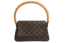 Load image into Gallery viewer, LOUIS VUITTON ルイヴィトン ミニルーピング ワンショルダーバッグ M51147 モノグラム PVC レザー ブラウン 美品 中古 4c067154