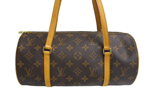 LOUIS VUITTON ルイ ヴィトン パピヨン30 ハンドバッグ ポーチ M51385 筒型 モノグラムキャンバス ブラウン 美品 中古 4c067155