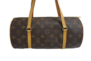 LOUIS VUITTON ルイ ヴィトン パピヨン30 ハンドバッグ ポーチ M51385 筒型 モノグラムキャンバス ブラウン 美品 中古 4c067155