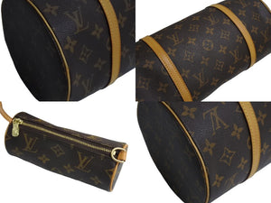 LOUIS VUITTON ルイ ヴィトン パピヨン30 ハンドバッグ ポーチ M51385 筒型 モノグラムキャンバス ブラウン 美品 中古 4c067155