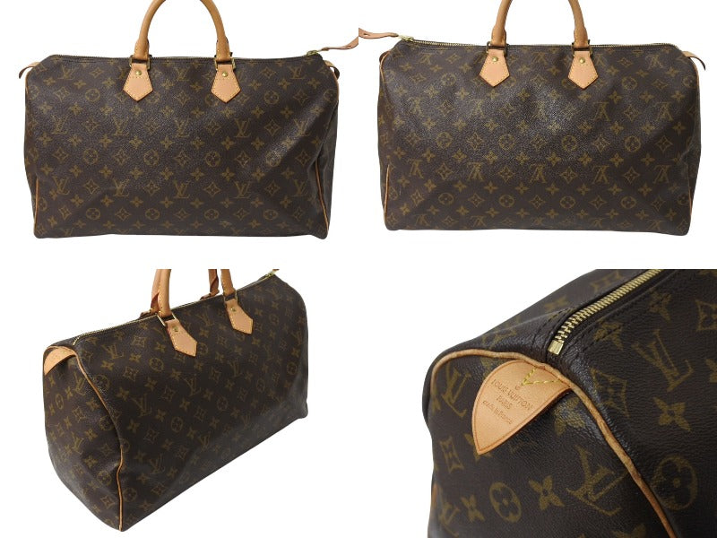 LOUIS VUITTON ルイヴィトン スピーディ40 ハンドバッグ M41522 モノグラム PVCコーティング ブラウン 美品 中古  4c067159 – Casanova Vintage