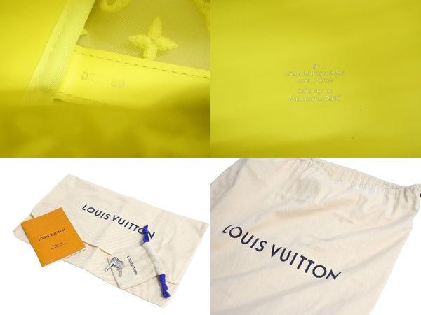 Very good condition LOUIS VUITTON Keepall Handriere 50 Monogram See-Through M55380 DR2189 Neon Yellow Used 4c067164