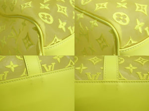 Very good condition LOUIS VUITTON Keepall Handriere 50 Monogram See-Through M55380 DR2189 Neon Yellow Used 4c067164