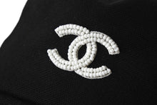 画像をギャラリービューアに読み込む, 極美品 CHANEL シャネル ハット 帽子 ココマーク 内チェック ブラック M 23AW コットン 中古 4c067165