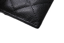 画像をギャラリービューアに読み込む, 極美品 CHANEL シャネル カードケース ココマーク キャビアスキン 29番台 ブラック ゴールド金具 中古 4c067176
