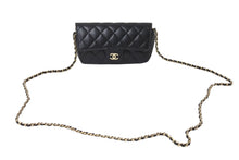 画像をギャラリービューアに読み込む, CHANEL シャネル マトラッセ ポシェット チェーンショルダーバッグ メガネケース 31番台 キャビアスキン ブラック 美品 中古 4c067178