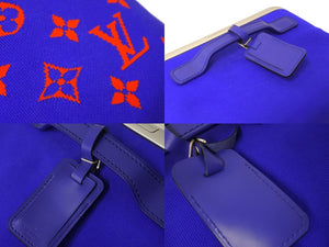 極美品 LouisVuitton ルイヴィトン ホライゾンソフト キャリーバッグ 2R55 M20246 2024SS モノグラム ブルー レッド 中古 4c067189