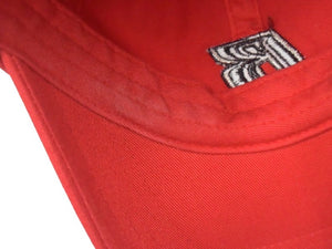 RUFF RYDERS Rough Riders Cap Vintage 90s HIP HOP NEW YORK Embroidery Free Size Red Cotton Good Condition Used 4c067415