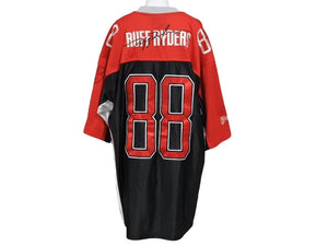 VINTAGE RUFF RYDERS ラフライダーズ ゲームシャツ サイズXXL ブラック ホワイト レッド ポリエステル 美品 中古 4c067420