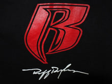 画像をギャラリービューアに読み込む, VINTAGE RUFF RYDERS ラフライダーズ 半袖Ｔシャツ サイズXL ブラック ホワイト レッド コットン プリント HIP HOP 美品 中古 4c067421