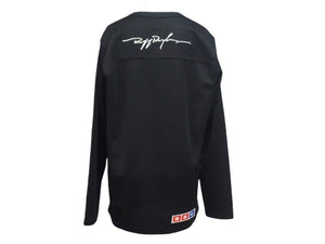 Supreme シュプリーム 14AW RUFF RYDERS ラフライダーズ ホッケーシャツ サイズS ブラック シルバー ポリエステル 美品 中古 4c067433