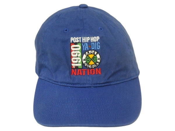 CROSS COLOURS Cap Vintage 90s 1990 NATION Embroidery Free Size Blue Cotton Good Condition Used 4c067436