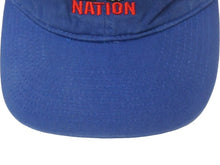 画像をギャラリービューアに読み込む, CROSS COLOURS クロスカラーズ キャップ ヴィンテージ 90s 1990 NATION 刺繍 フリーサイズ ブルー コットン 美品 中古 4c067436