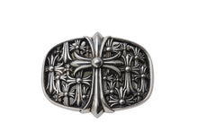 画像をギャラリービューアに読み込む, CHROME HEARTS クロムハーツ BUCKL CEMETERY1.5 セメタリークロス バックル シルバー925 重量244g .925 2003 刻印 美品 中古 4c067440