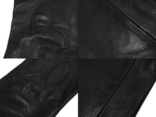 画像をギャラリービューアに読み込む, CHROME HEARTS クロムハーツ フレアニー カーペンター レザーパンツ ブラック シルバー925 ロゴ サイズ33 美品 中古 4c067446