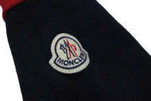 Load image into Gallery viewer, 極美品 MONCLER モンクレール ニット トップス サイズXS ボーダー ロゴパッチ ホワイト レッド ネイビー コットン 中古 4c067459