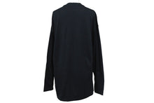 画像をギャラリービューアに読み込む, GIORGIO ARMANI ジョルジオアルマーニ 長袖Tシャツ イタリア製 コットン ブラック ホワイト サイズM 美品 中古 4c067461