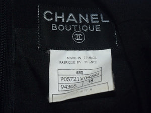 極美品 CHANEL シャネル ワンピース P05721V04283 サイズ38 ココマーク ブラック ウール Fall 1995 中古 4c067463