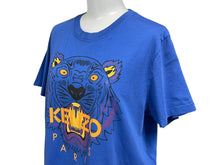 画像をギャラリービューアに読み込む, 極美品 KENZO ケンゾー 半袖Ｔシャツ トップス サイズL ポルトガル製 ブルー オレンジ コットン 中古 4c067466