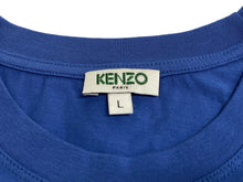 Load image into Gallery viewer, 極美品 KENZO ケンゾー 半袖Ｔシャツ トップス サイズL ポルトガル製 ブルー オレンジ コットン 中古 4c067466