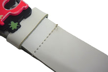 Load image into Gallery viewer, MISS SIXTY ミスシックスティ ベルト バックル イタリア製 サイズM レザー ホワイト ピンク 美品 中古 4c067473