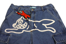 画像をギャラリービューアに読み込む, 新品未使用 Billionaire Boys Club ビリオネアボーイズクラブ 2WAY ウォッシュドデニム カーゴパンツ ブルー デニム ICEJP241P002 サイズM 中古 4c067481