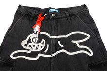 画像をギャラリービューアに読み込む, 新品未使用 Billionaire Boys Club ビリオネアボーイズクラブ 2WAY ウォッシュドデニム カーゴパンツ ブラック デニム ICEJP241P002 サイズM 中古 4c067482