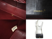 Load image into Gallery viewer, CHANEL シャネル フルフラップ マトラッセ ターンロック チェーンショルダーバッグ 1番台 ラムスキン ブラック 美品 中古 4c067496