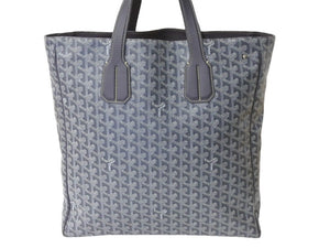 Goyard ゴヤール サックヴォルテール 2WAYバッグ ハンドバッグ ショルダーバッグ キャンバス レザー グレー 美品 中古 4c067509