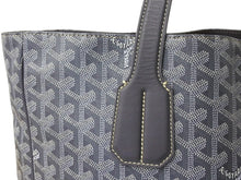 画像をギャラリービューアに読み込む, Goyard ゴヤール サックヴォルテール 2WAYバッグ ハンドバッグ ショルダーバッグ キャンバス レザー グレー 美品 中古 4c067509