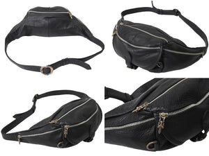 ChromeHearts クロムハーツ SNATPACK スナットパック ショルダーバッグ ダガー レザー切替 ブラック 美品 中古 4c067511