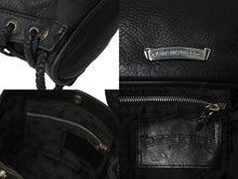 画像をギャラリービューアに読み込む, ChromeHearts クロムハーツ CH Plain JJDean Bag プレインJJディーンバッグ レザー シルバー925 ブラック 美品 中古 4c067513