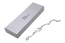 Load image into Gallery viewer, Christian Dior クリスチャンディオール ブレスレット 全長23cm ロゴデザイン シルバーカラー メタル アクセサリー 美品 中古 4c067544