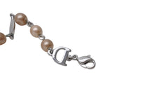 Load image into Gallery viewer, Christian Dior クリスチャンディオール ブレスレット 全長23cm ロゴデザイン シルバーカラー メタル アクセサリー 美品 中古 4c067544