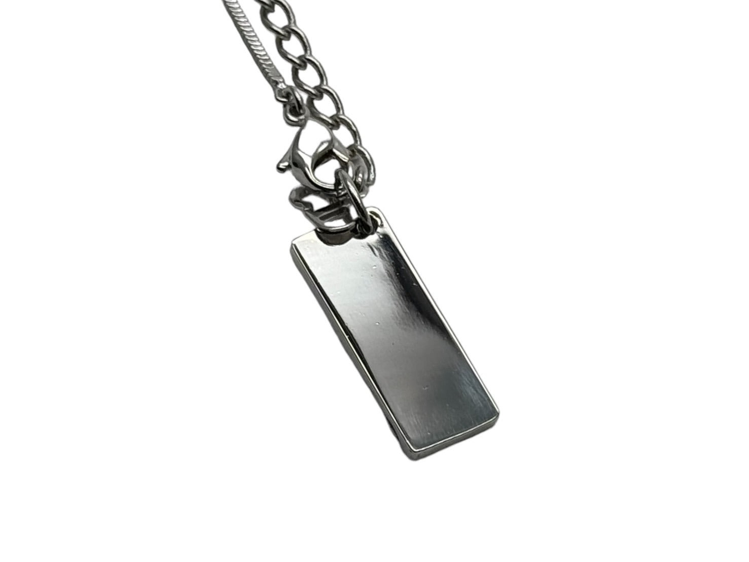 極美品 Christian Dior クリスチャンディオール トロッター プレート ネックレス ブルー メタル シルバー金具 10.8g ロゴ  アクセサリー ジュエリー 中古 4c067547 – Casanova Vintage