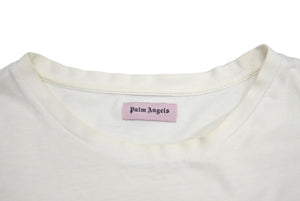 PalmAngels パームエンジェルス JQRD SKATER スケータープリント 半袖Tシャツ ホワイト ブラック サイズXL 良品 中古 4c067552