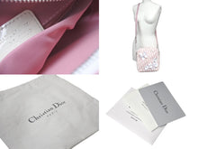 画像をギャラリービューアに読み込む, 極美品 Christian Dior クリスチャンディオール ショルダーバッグ BOL1003 ヴィンテージ トロッター柄 ピンク ラインストーン 中古 4c067558