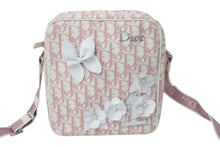 画像をギャラリービューアに読み込む, 極美品 Christian Dior クリスチャンディオール ショルダーバッグ BOL1003 ヴィンテージ トロッター柄 ピンク ラインストーン 中古 4c067558