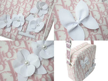 画像をギャラリービューアに読み込む, 極美品 Christian Dior クリスチャンディオール ショルダーバッグ BOL1003 ヴィンテージ トロッター柄 ピンク ラインストーン 中古 4c067558