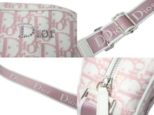 画像をギャラリービューアに読み込む, 極美品 Christian Dior クリスチャンディオール ショルダーバッグ BOL1003 ヴィンテージ トロッター柄 ピンク ラインストーン 中古 4c067558