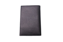 画像をギャラリービューアに読み込む, 新品同様 PRADA プラダ 二つ折り財布 お札入れ カード入れ レザー ブラック 中古 4c067560