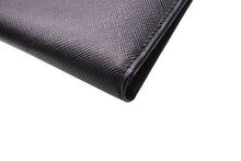 画像をギャラリービューアに読み込む, 新品同様 PRADA プラダ 二つ折り財布 お札入れ カード入れ レザー ブラック 中古 4c067560