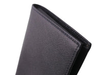 画像をギャラリービューアに読み込む, 新品同様 PRADA プラダ 二つ折り財布 お札入れ カード入れ レザー ブラック 中古 4c067560