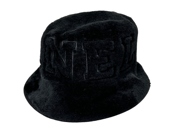 New Unused 2024 CHANEL Bucket Hat Reversible Mouton Hat Coco Mark Made in Italy Black Used 4c067586