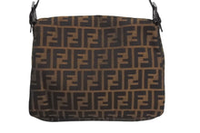 画像をギャラリービューアに読み込む, FENDI フェンディ マンマバケット ハンドバッグ ズッカ柄 ズッカ ブラウン シルバー金具 美品 中古 4c067595