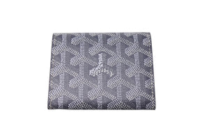 新品未使用品 GOYARD ゴヤール マリニー ウォレット コインケース 小銭入れ カードケース PVC レザー グレー 中古 4c067598