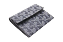 Load image into Gallery viewer, 新品未使用品 GOYARD ゴヤール マリニー ウォレット コインケース 小銭入れ カードケース PVC レザー グレー 中古 4c067598