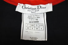 画像をギャラリービューアに読み込む, 極美品 Christian Dior クリスチャンディオール タンクトップ 2A12155580 サイズ36 ガリアーノ期 ロゴ ブラック レッド 中古 4c067610